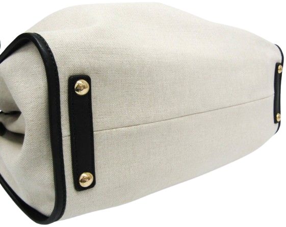 Salvatore Ferragamo Canvas Leather Handbag