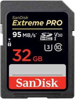 SanDisk Extreme PRO SDHC/SDXC UHS-I Memory Card (95MB/s)