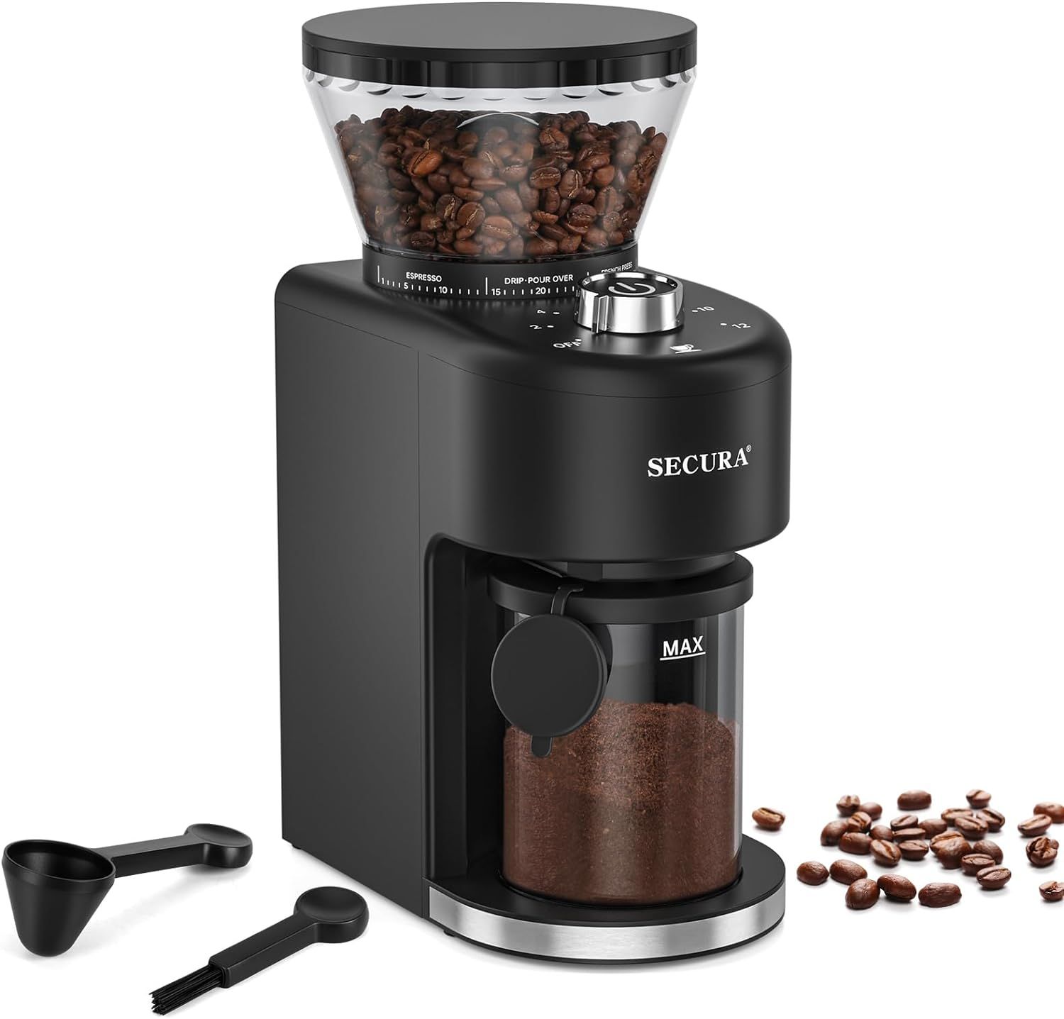Secura CG9702-UL Conical Burr Coffee Grinder