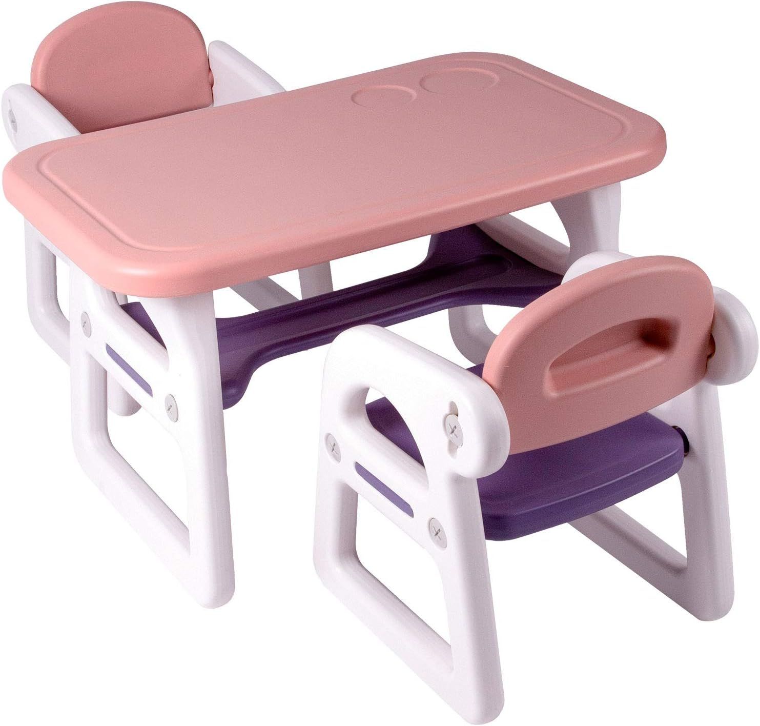 TinyGeeks Kids Table and Chairs Set