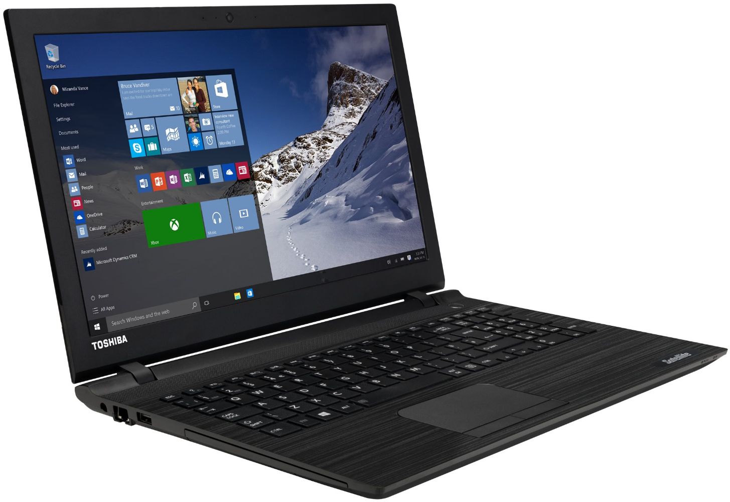 Toshiba Satellite Laptop 15.6" - Black - Intel Core i5-5200U 2.2GHz - 8GB RAM - 128GB