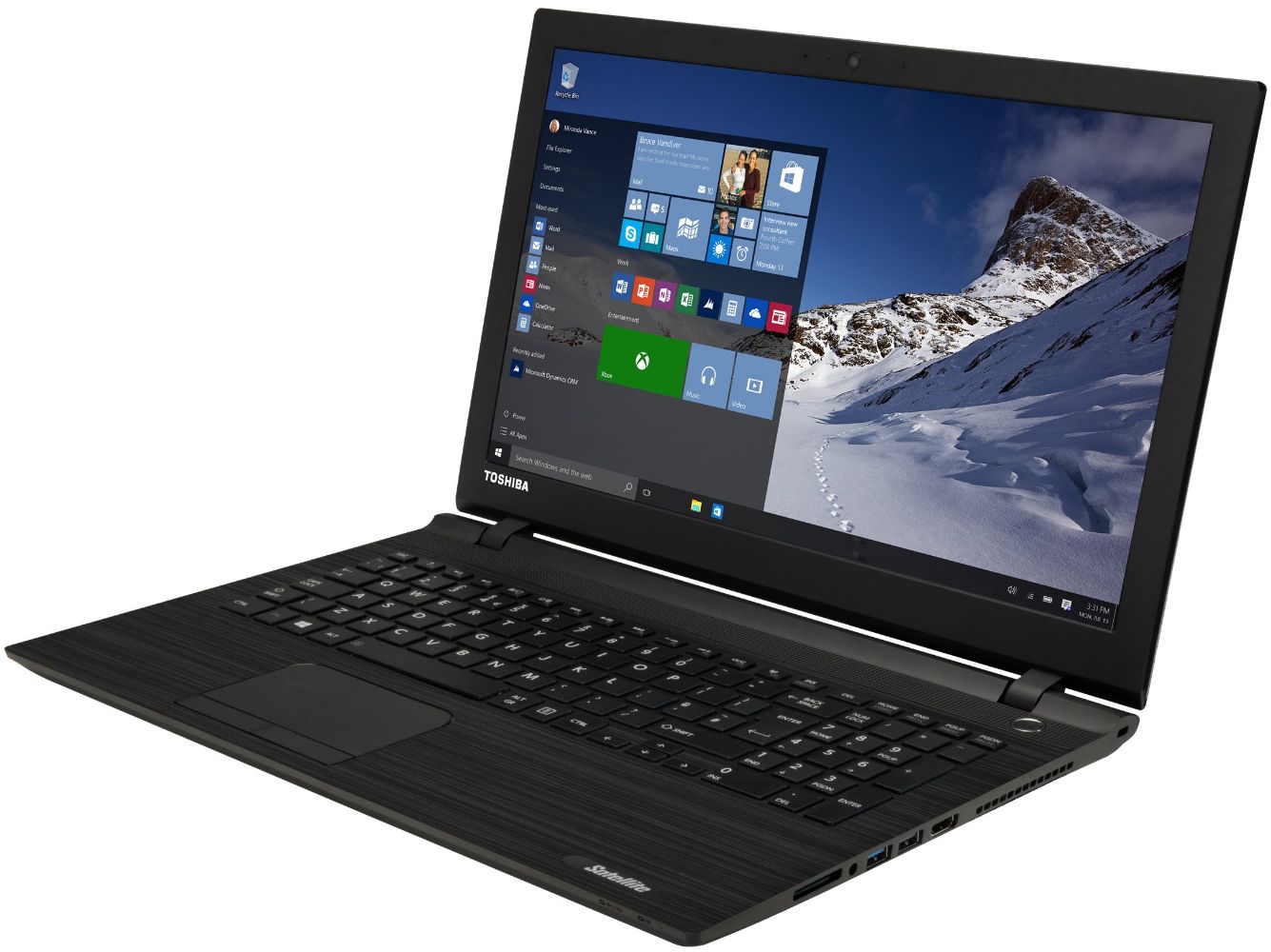 Toshiba Satellite Laptop 15.6" - Black - Intel Core i5-5200U 2.2GHz - 8GB RAM - 128GB