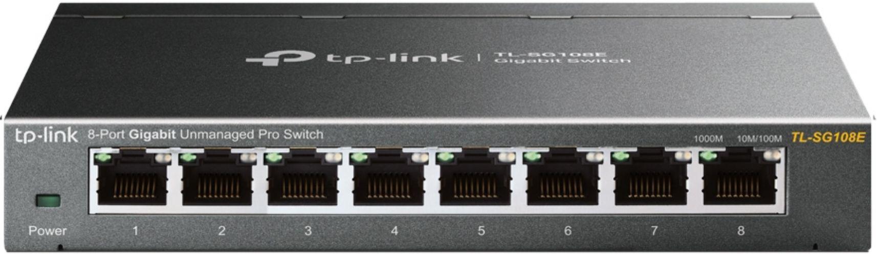 TP-Link (TL-SG108E) 8-Port Gigabit Unmanaged Pro Switch