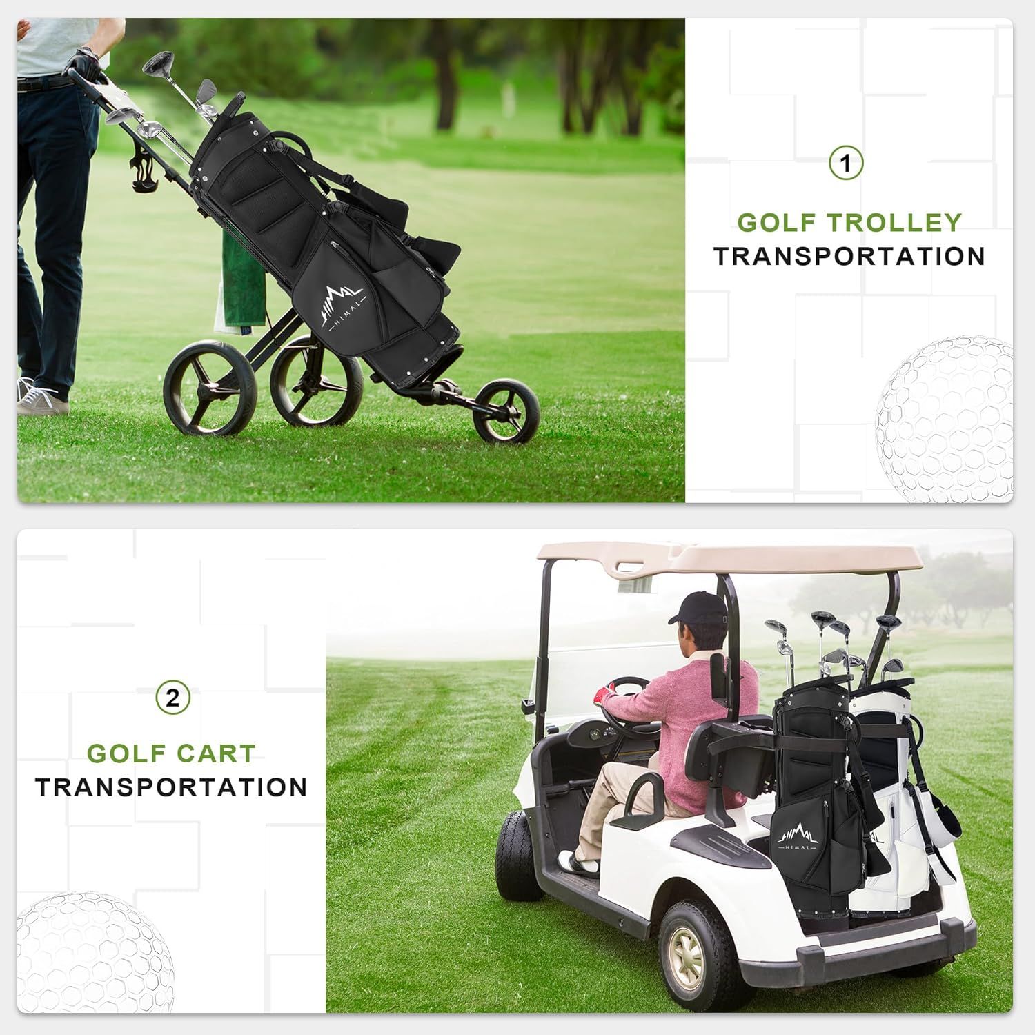 UniHimal 5-Way Golf Stand Bag