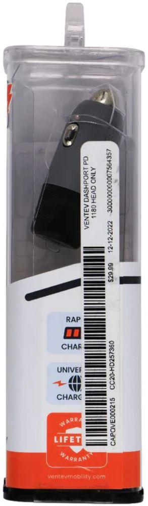 Ventev 20W DashPort R1240 USB C Car Charger