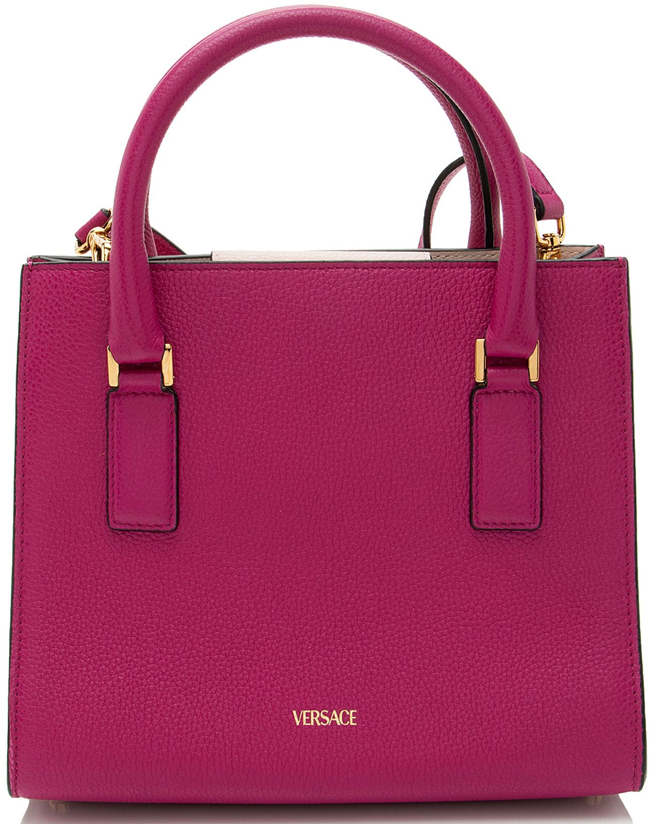 Versace Calfskin Virtus Small Satchel