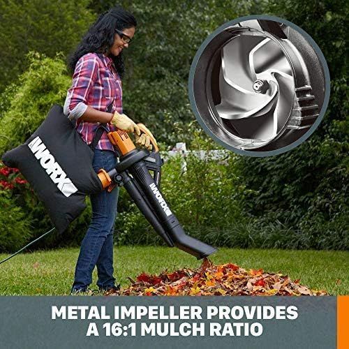 Worx WG505 Trivac 12 Amp 3-in-1 Leaf Blower