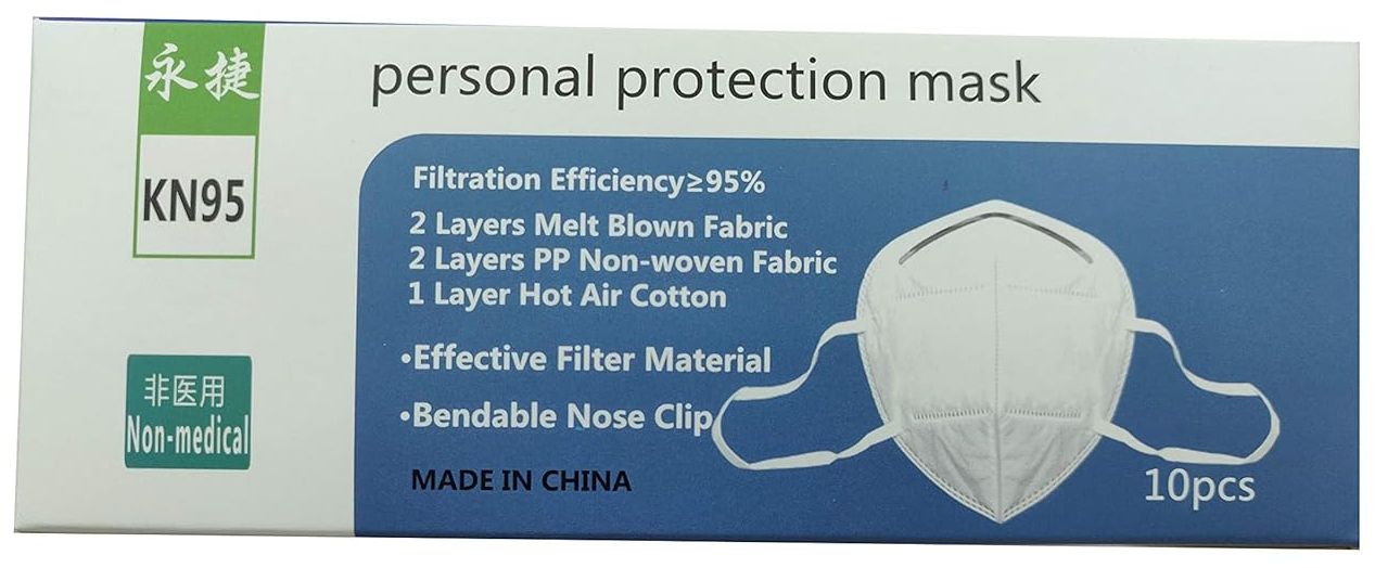 Yongjie KN95 Face Mask (Pack of 10)
