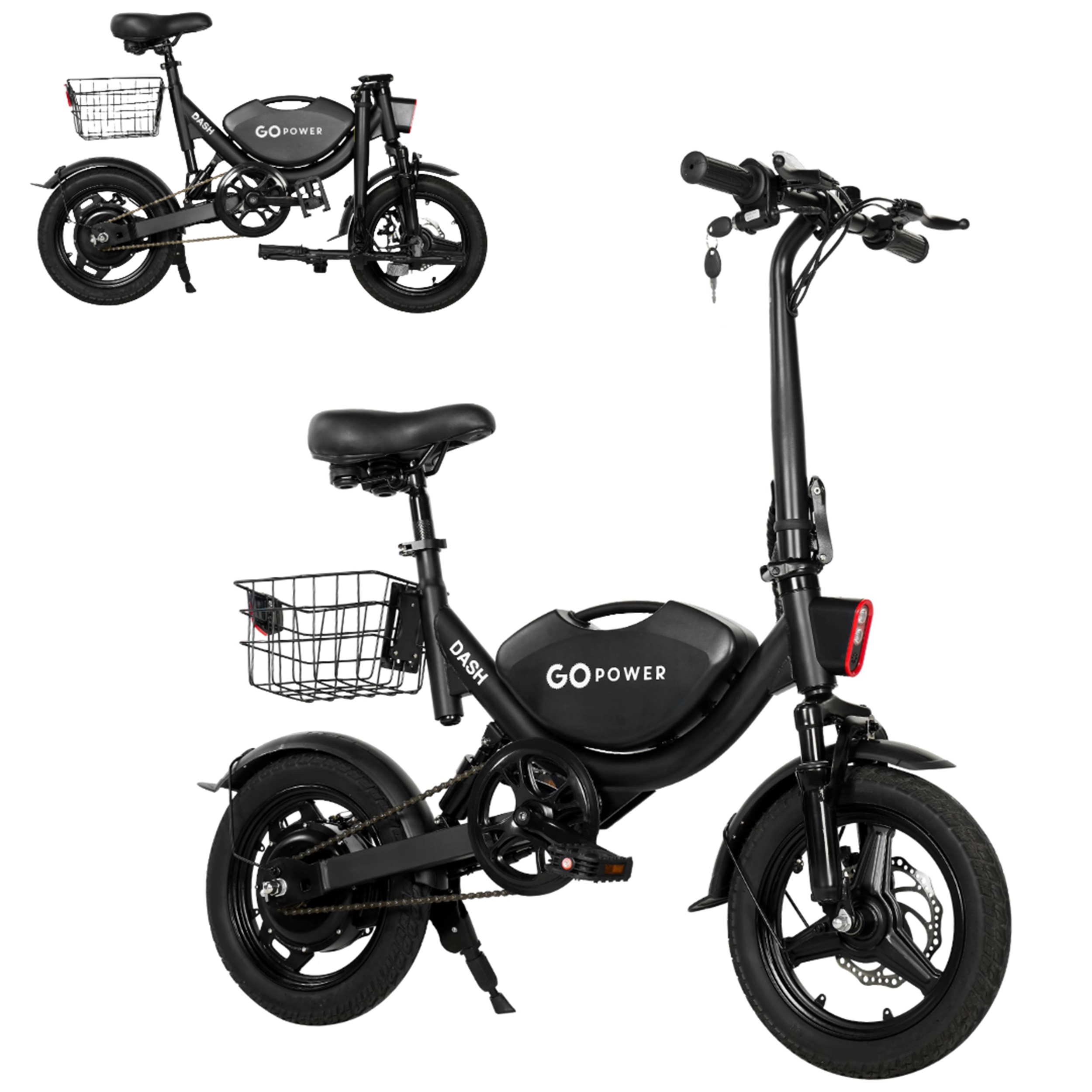 GoPowerBike GoDash Compact Folding Adult Mini E-Bike