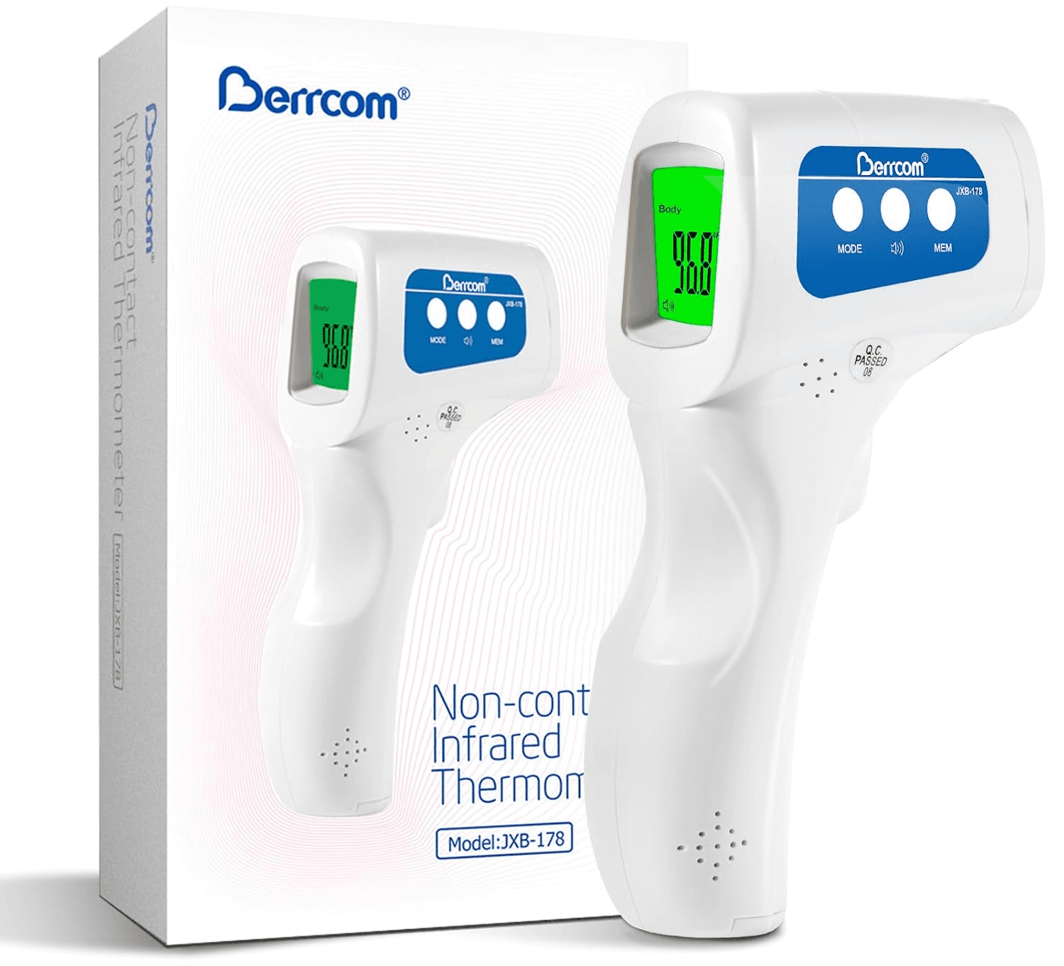 Berrcom JXB-178 Digital Non-Contact Infrared Forehead Thermometer