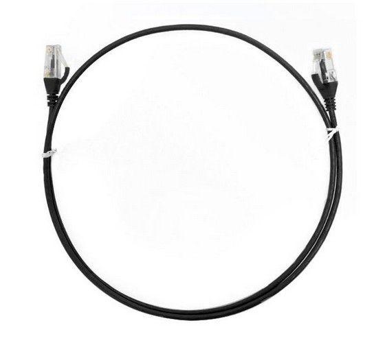 Refurbished 8ware CAT6 Ultra Thin Slim Cable 3m / 300cm - Black Color Premium RJ45 Ethernet Network LAN UTP Patch Cord 26AWG for Data - Reebelo United Kingdom