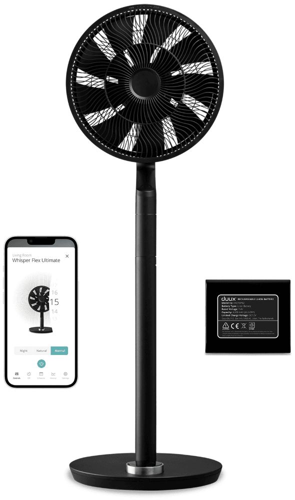 Duux Whisper Flex Ultimate Stand Fan + Battery Pack