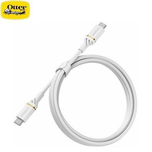 Refurbished OtterBox Fast Charge&Data Transfer Cable USB-C to USB-C 2M Shimmer 78-52673 White - Reebelo United Kingdom