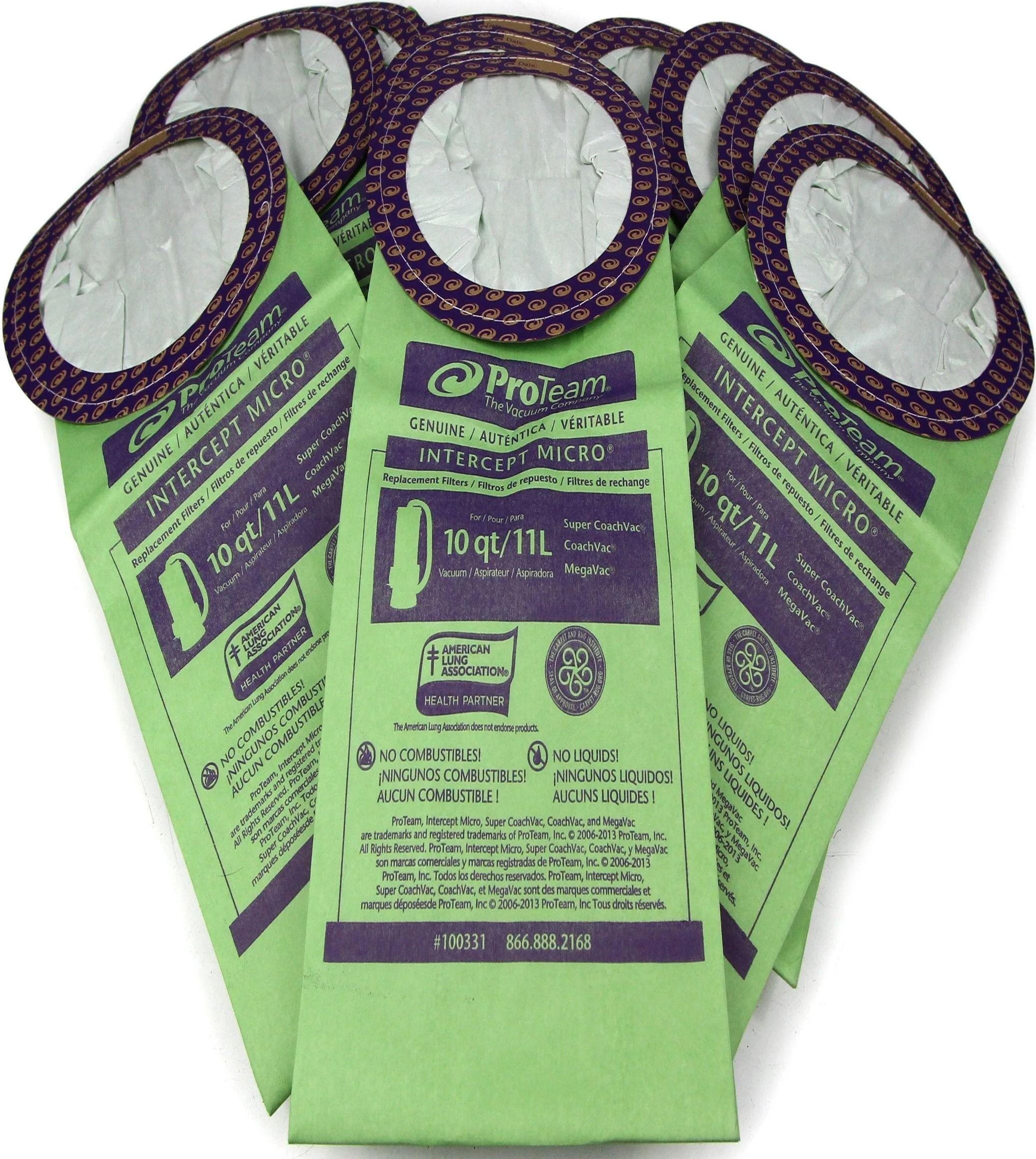 Refurbished ProTeam Pack of 10 Fits (Coachvac | Super Coachvac | Megavac) - Reebelo United Kingdom