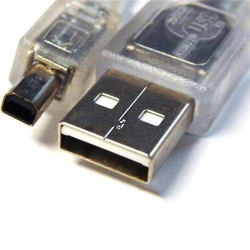 Refurbished 8Ware USB 2.0 Cable 3m A to B 4-pin Mini Transparent Metal Sheath UL Approved - Reebelo United Kingdom