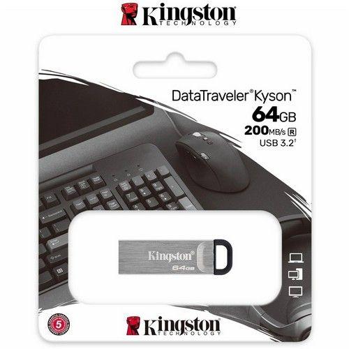 Refurbished Kingston technology USB Drive 64GB Data Traveler USB 3.2 Kyson Flash Drive Memory Stick PC - Reebelo United Kingdom