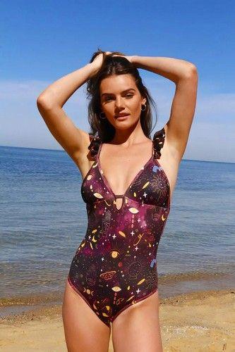 Refurbished Women's UPF 50+ MAGIC SPELL Bathing Suits One Piece Swimsuits made from recycled plastic bottles Variant Size Value L - Reebelo United Kingdom
