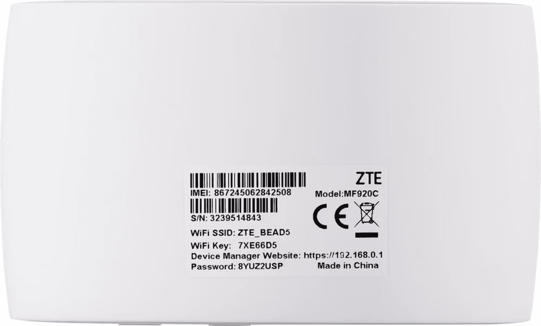5 Mobile Ruter Refurbished ZTE MF920C Cat4 4G LTE Mobile Wi-Fi Router | Reebelo United ...